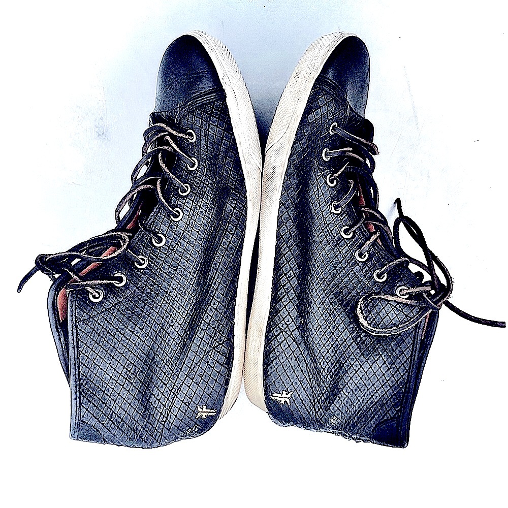 FRYE Chambers High Top Men's Snake Embossed Leather Sneakers
